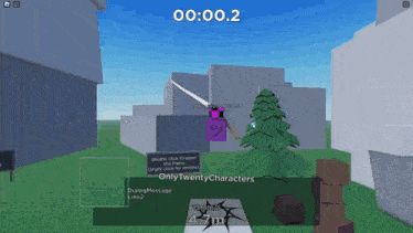 a screenshot of a video game with a time of 00:00:2 on the bottom