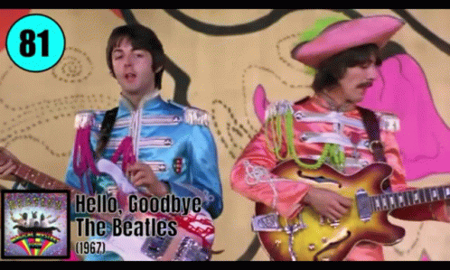 The Beatles Hello Goodbye GIF - The Beatles Hello Goodbye Number81 GIFs