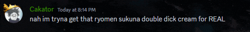 a screenshot of a text message from cakator