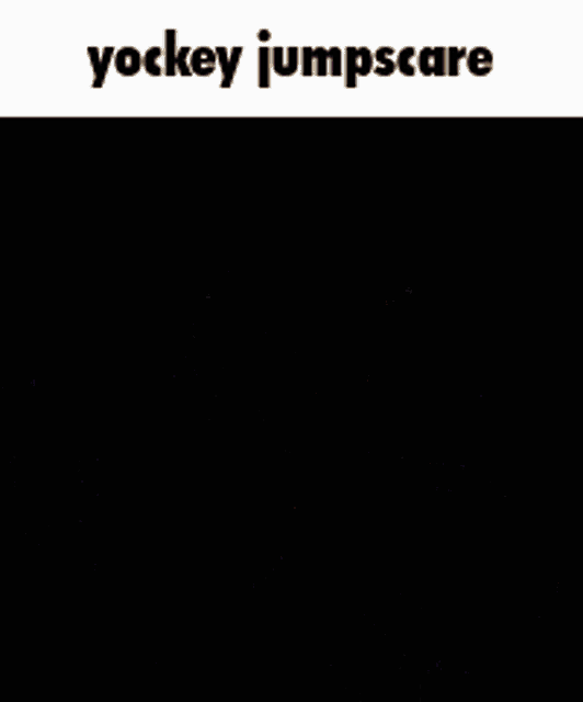 a man wearing headphones and a microphone with the words jockey jumpscare above him