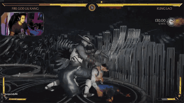 a screenshot of a video game with the name fire god on the top