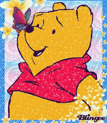 Winniethe Pooh Smile GIF - Winniethe Pooh Smile Butterfly GIFs