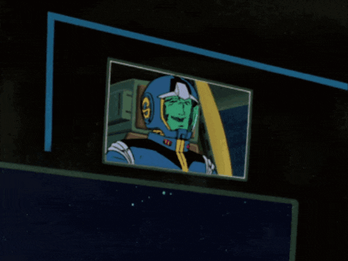 a picture of a man in a space suit with the words sure sorry bout that below him