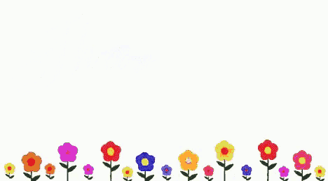 a butterfly is flying over a field of colorful flowers with the words " thank you " written above it