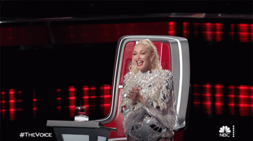 Clapping Gwen Stefani GIF - Clapping Gwen Stefani The Voice GIFs