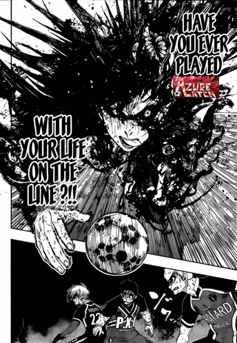 a black and white image with the words have you ever played with your life on the line ?