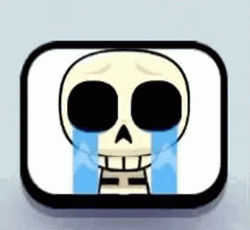 Clash Royale Skeleton GIF - Clash Royale Skeleton Crying GIFs