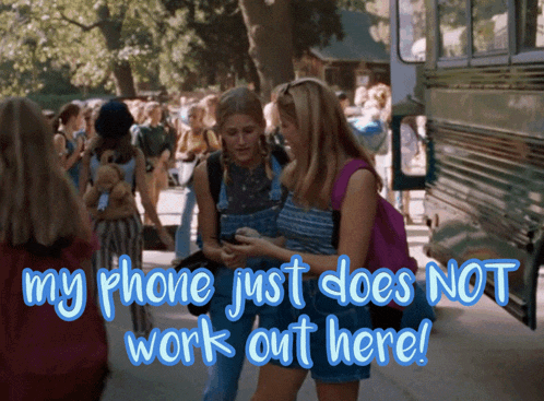 My Phone Just Does Not Work Out Here Parent Trap GIF - My Phone Just Does Not Work Out Here Parent Trap The Parent Trap GIFs
