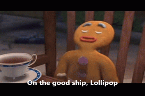 Shrek Gingerbread Man GIF - Shrek Gingerbread Man On The Good Ship Lollipop GIFs