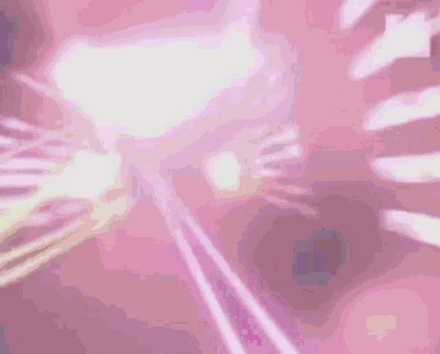 a pink and purple background with a white light coming out of the middle