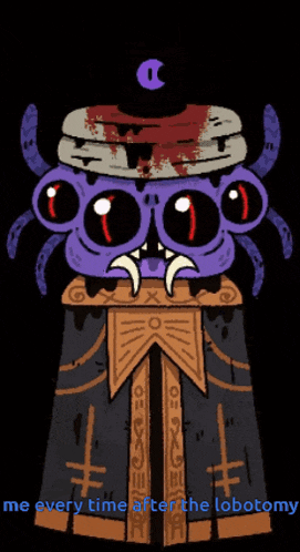 a cartoon of a monster with the words me every time after the lobectomy