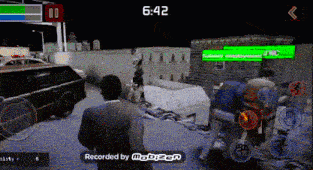 a screen shot of a video game with the time 6:42 on it