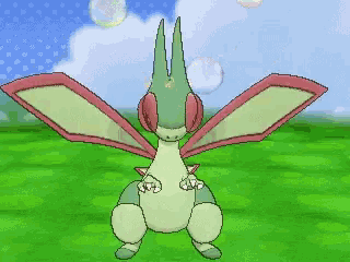 a pixel art of a dragon with wings spread