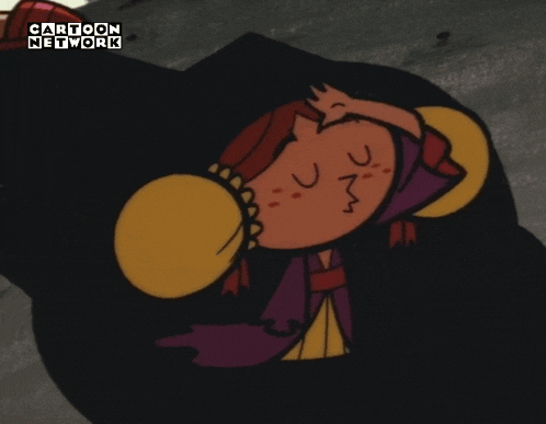 cartoon network shows a cartoon character laying down