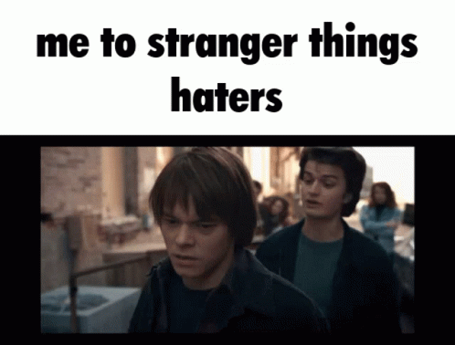 Stranger Things Me To Stranger Things Haters GIF - Stranger Things Me To Stranger Things Haters GIFs