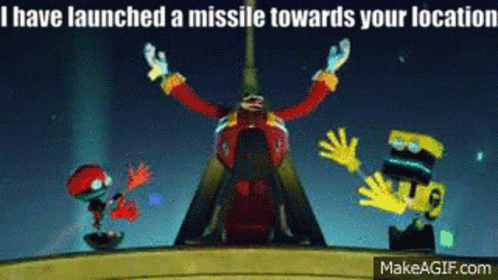 Eggman I Have Spoken GIF - Eggman I Have Spoken I Have Launched A Missile Towards Your Location GIFs