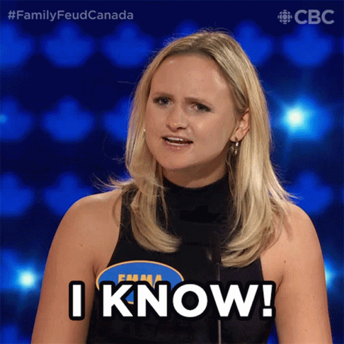 I Know Family Feud Canada GIF - I Know Family Feud Canada I Know That GIFs