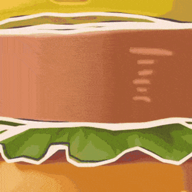 a close up of a red and yellow colored item