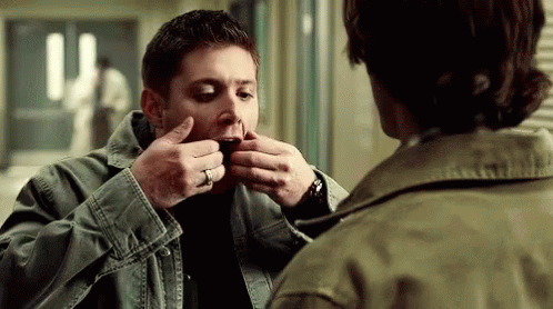Silly Face GIF - Supernatural Dean Winchester Jensen Ackles GIFs