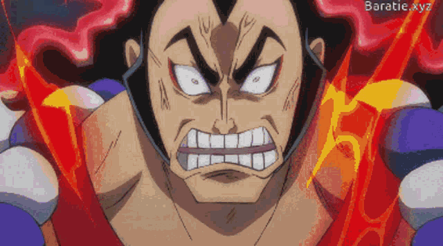 a pixelated image of a cartoon character with the words baratie.xyz below