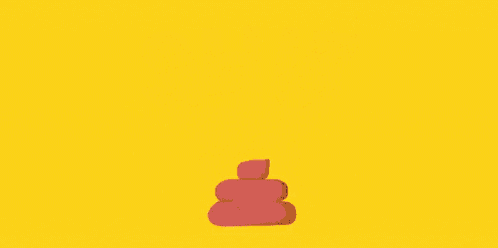 a cartoon illustration of a poop character with the word shit behind it