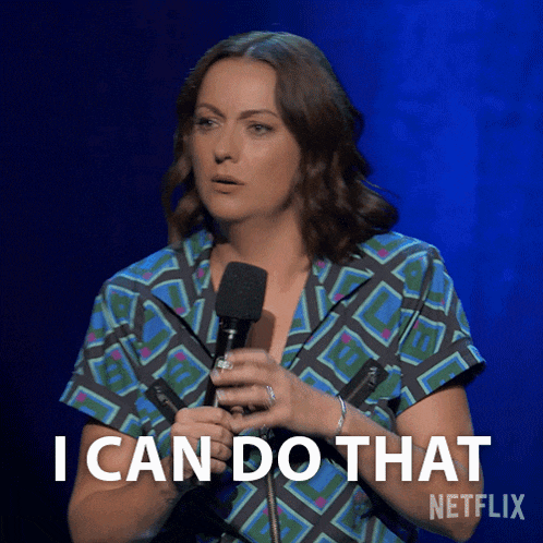 I Can Do That Celeste Barber GIF - I Can Do That Celeste Barber Celeste Barber Fine Thanks GIFs