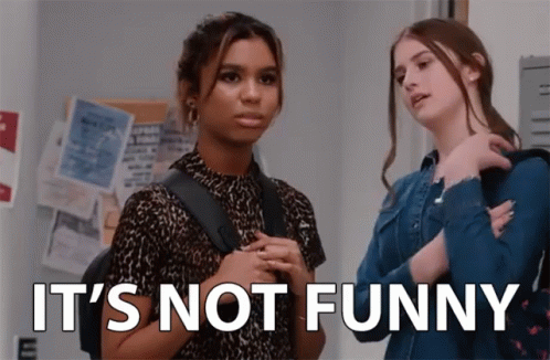 Its Not Funny Offended GIF - Its Not Funny Offended Annoyed GIFs