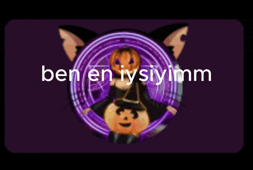 a cartoon character with the words hayir ben dogu tr