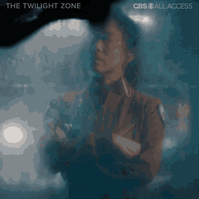 a cbs ad for the twilight zone shows a woman