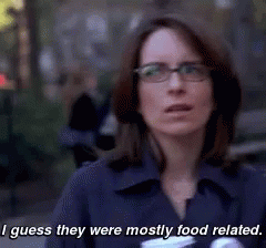 I Guess They Were Mostly Food Related 30rock GIF - I Guess They Were Mostly Food Related 30rock Liz GIFs