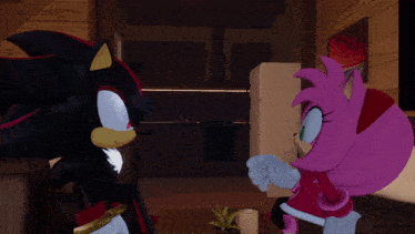 shadow the hedgehog and amy rose from sonic the hedgehog