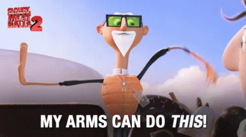 Cloudy2 Chester V GIF - Cloudy2 Chester V My Arms Can Do This GIFs