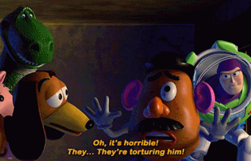 Toy Story Mr Potato Head GIF - Toy Story Mr Potato Head Oh Its Horrible GIFs