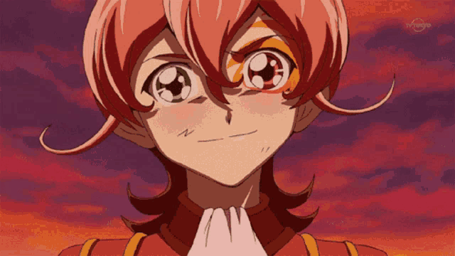 a close up of a cartoon character with a tv tokyo logo in the corner