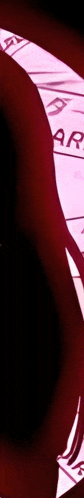 a close up of a person 's face with a pink background that says ' ar ' on it