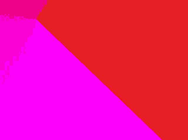 a red and blue background with a diagonal line in the middle