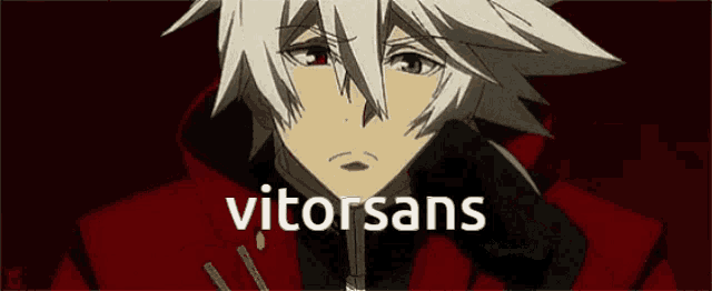 a picture of a person with the word vitorsans on the bottom