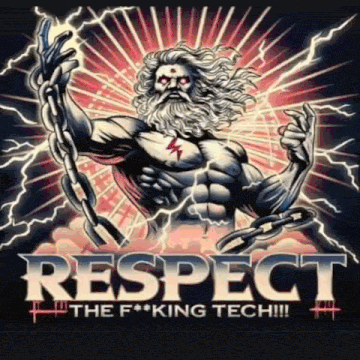 a poster with zeus chained to a lightning bolt and the words respect