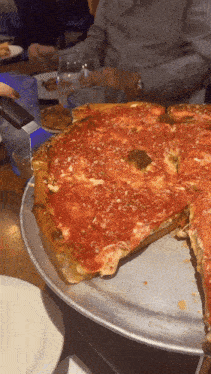 Chicago Style Pizza Cheesy GIF - Chicago Style Pizza Pizza Cheesy GIFs