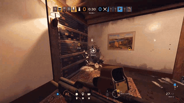 a screenshot of a video game with the number 27 on the bottom of the screen