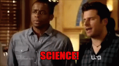 Science! - Psych GIF - Psych Dule Hill Burton Guster GIFs