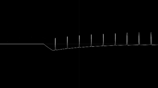 a black background with a few white lines going through it