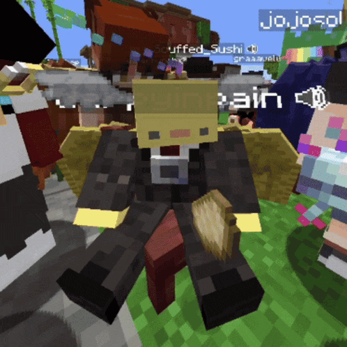 a screenshot of a minecraft game with the name jojosol on it