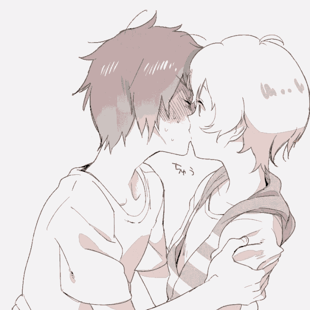 a drawing of a boy with chinese writing on his face