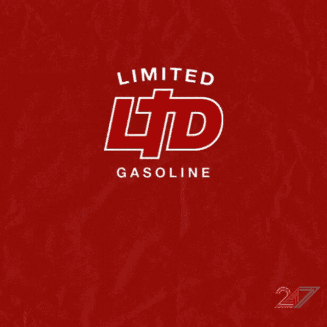 a red sign that says limited ltd gasoline