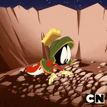 a cartoon of marvin the martian from cn