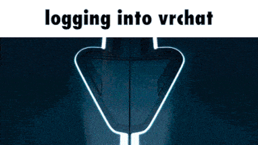 a picture of a man and a woman with the words logging into vrchat below them
