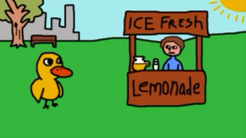Lemonade Duck GIF - Lemonade Duck Ice Fresh GIFs