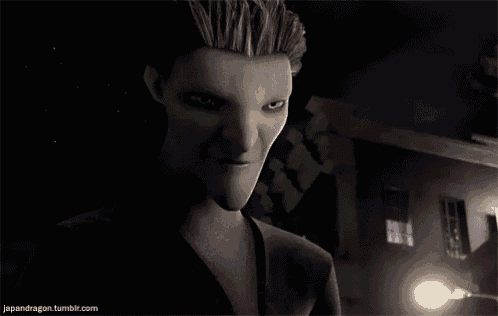 a cartoon character with a surprised look on his face is on a tumblr.com page