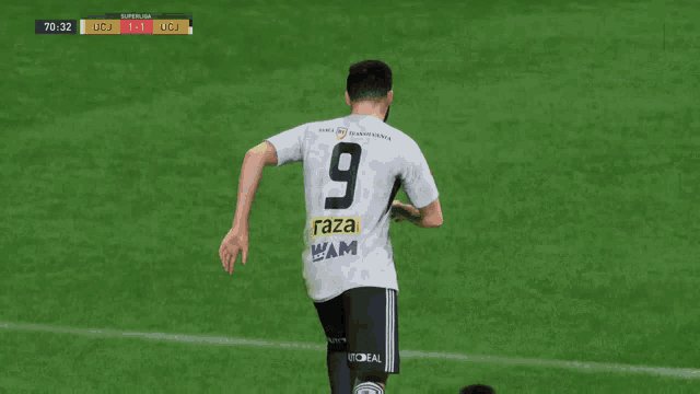 two soccer players one with the number 24 on his back